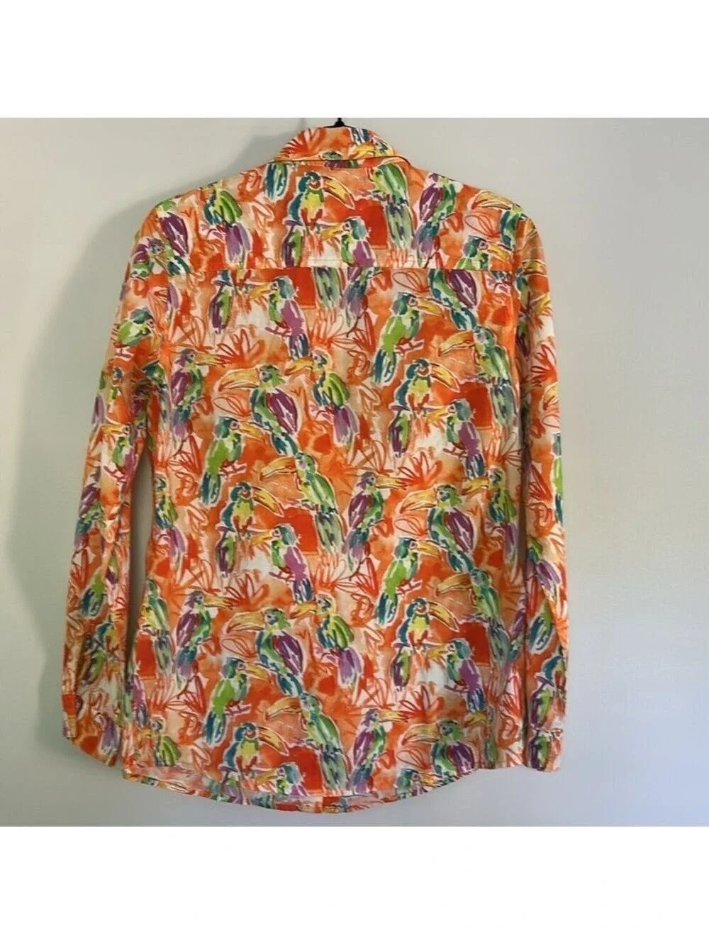 J. McLaughlin Toucan Print Button Down Shirt